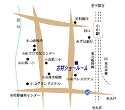 栃木ショールーム　地図