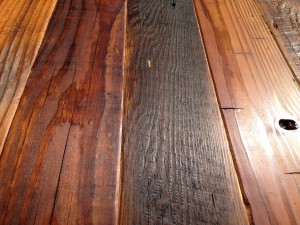オイルを塗った面取り部分 オイルを塗った面取り部分